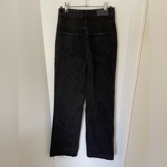 Glassons black wide leg jeans size 6 - Picture 3 of 3